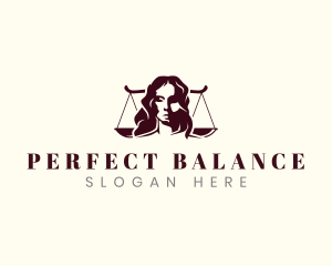 Woman Justice Law logo design