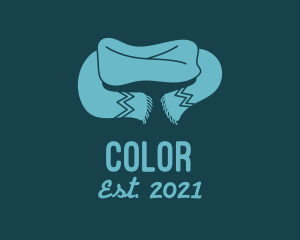 Cold - Teal Winter Scarf logo design