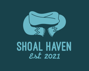 Shoal - Teal Winter Scarf logo design