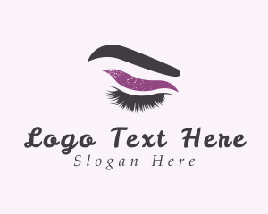 Eyelash Perm - Lashes Makeup Tutorial logo design