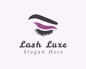 Lashes Makeup Tutorial logo design