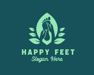 Foot - Natural Foot Spa logo design