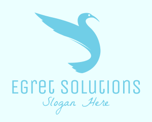 Egret - Modern Stylish Bird logo design