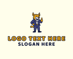 Employee - Formal Jackal Businessman logo design