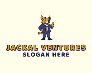 Formal Jackal Businessman logo design