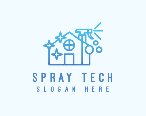 Sprayer - House Cleaning Sprayer logo design