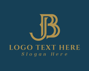 Letter Nj - Elegant Medieval Typography logo design