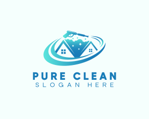 House Cleaning Pressure Washing logo design