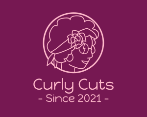 Curly - Beauty Curly Hair logo design