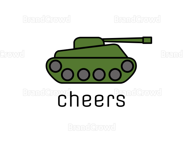 Green War Tank Logo