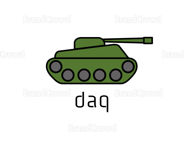 Green War Tank Logo