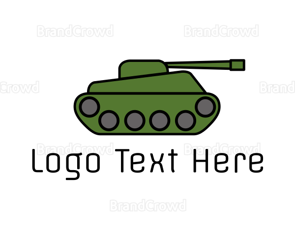 Green War Tank Logo