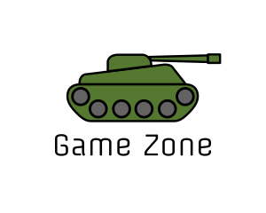 Green War Tank  logo design