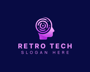 Human Artificial Intelligence Tech logo design