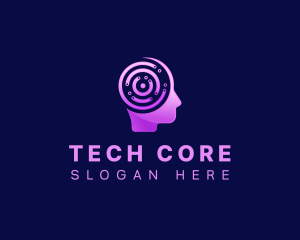 Human Artificial Intelligence Tech logo design