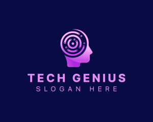 Human Artificial Intelligence Tech logo design