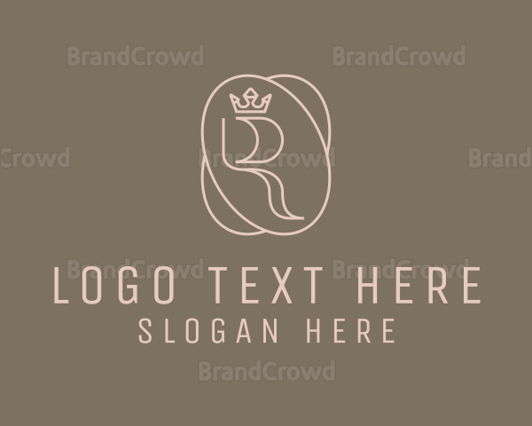 Luxurious Brand Crown Oval Logo