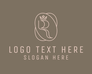 Royal - Luxurious Brand Crown Oval logo design
