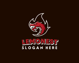 League - Fire Dragon Gaming logo design