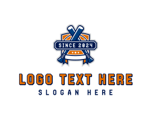 League - Baseball League Varsity logo design