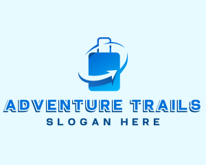 Trip Travel Suitcase logo design