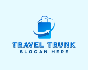 Suitcase - Trip Travel Suitcase logo design