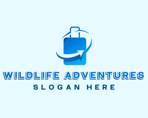 Trip Travel Suitcase logo design