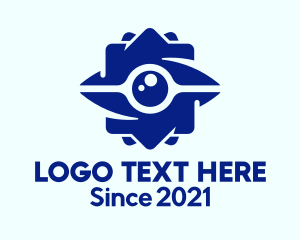 Photo Booth - Eye Surveillance Camera logo design