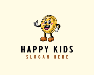 Happy Coin Token logo design