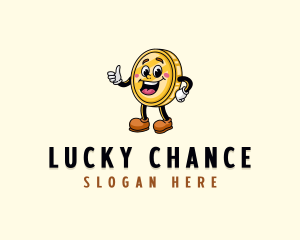 Lottery - Happy Coin Token logo design