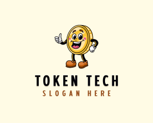 Token - Happy Coin Token logo design