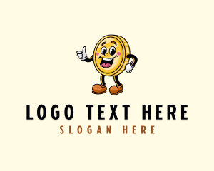 Smile - Happy Coin Token logo design