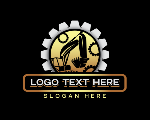 Cog - Industry Excavator Construction logo design