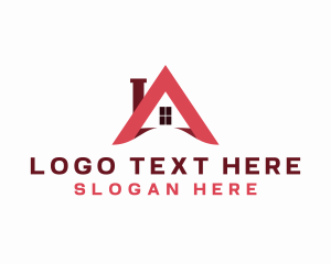 Triangle - House Roof Realty logo design