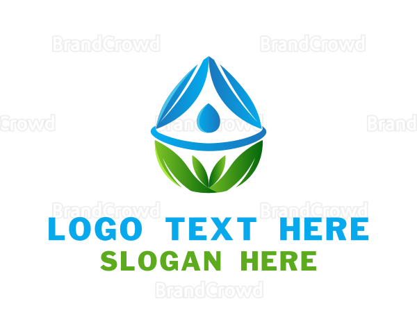 Purified Water Leaf Logo
