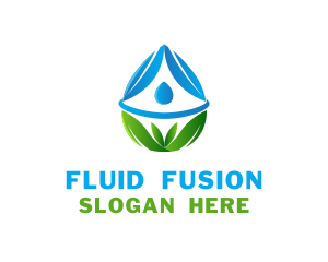 Purified Water Leaf logo design