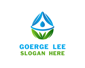 Splash - Purified Water Leaf logo design