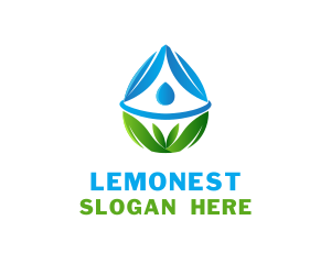 Aqua - Purified Water Leaf logo design