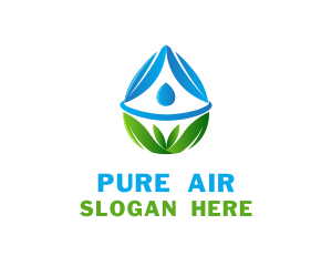 Purified Water Leaf logo design