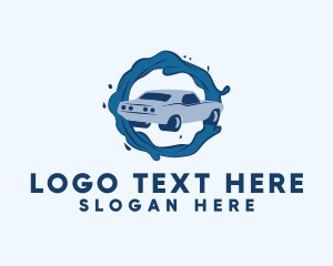 Sports Car - Hydro Cleaning Car Wash logo design