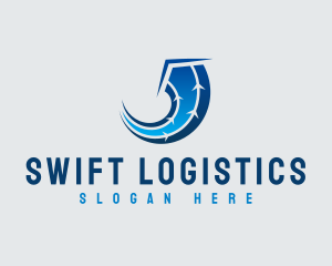 Logistics - Arrow Logistic Abstract logo design