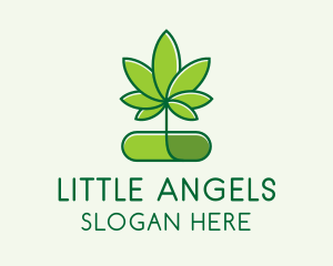 Marijuana Medical Pill  Logo
