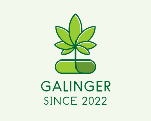 Cannabis - Marijuana Medical Pill logo design