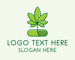 Marijuana Medical Pill  Logo