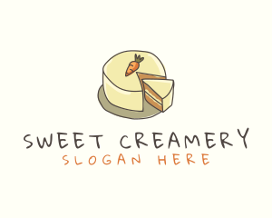 Carrot Cake Dessert logo design