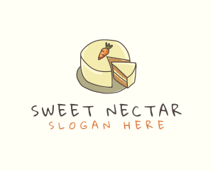 Carrot Cake Dessert logo design