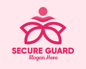Massage Therapy - Pink Flower Spa logo design