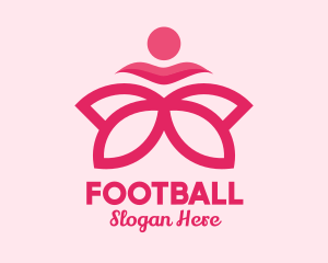 Flower - Pink Flower Spa logo design