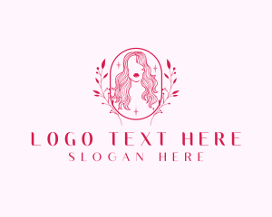 Leaves - Lady Lips Beauty logo design