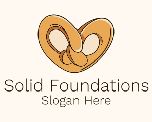 Heart Pretzel Knot Logo